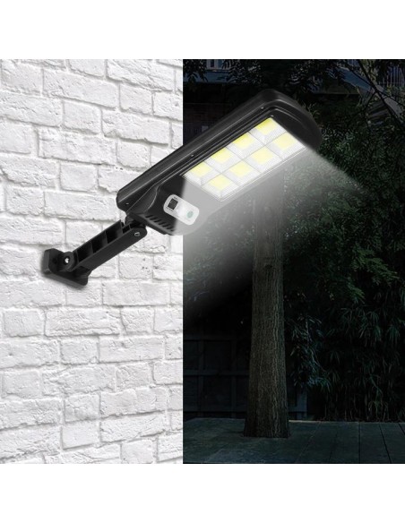 Set 4 x Lampa solara 8 celule, cu incarcare solara, 100W, 160