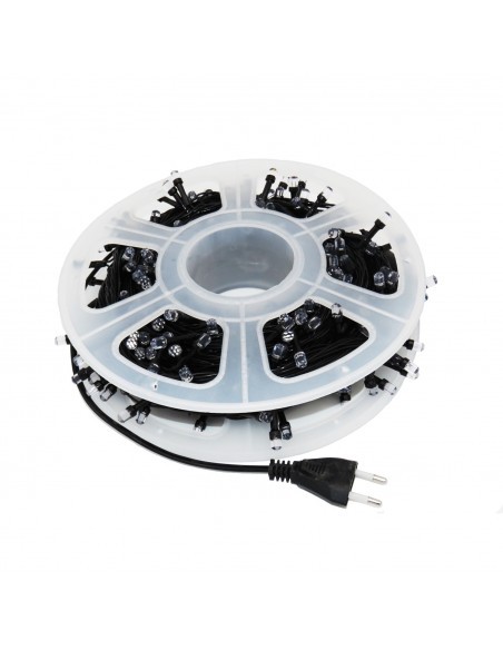 Instalatie LED rola, 50m, 300 LED-uri mari tip diamant, diverse