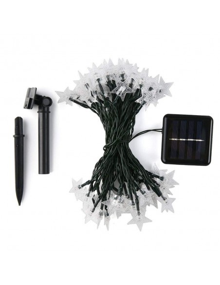 1+1 Instalatie solara 50 LED stelute, multicolor