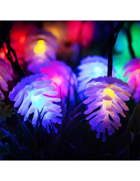 Instalatie solara 50 LED Con pin - multicor