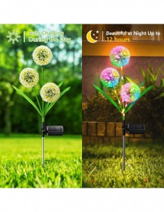 Set 2 x Lampa solara papadie, decoratiune gradina