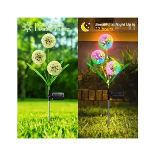 Set 2 x Lampa solara papadie, decoratiune gradina