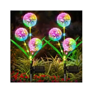 Set 2 x Lampa solara papadie, decoratiune gradina 2