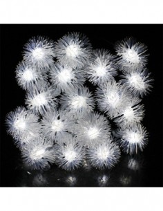 Instalatie solara tip snowball cu 50 leduri multicolor 2