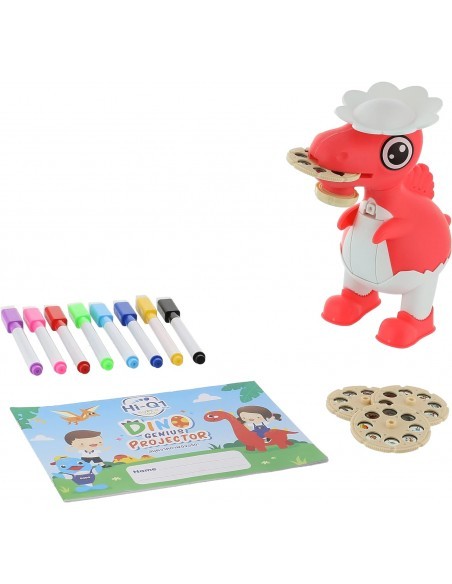 Jucarie Dinozaur cu proiector pentru desen, set 32 proiectii si