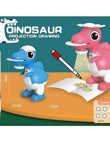 Jucarie Dinozaur cu proiector pentru desen, set 32 proiectii si