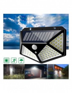 Set 6 lampi solare cu senzor de miscare, 100 LED-uri si 3 2