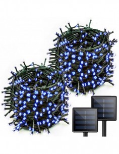 Set 2 x Instalatie solara, 300 LED, 30 metri