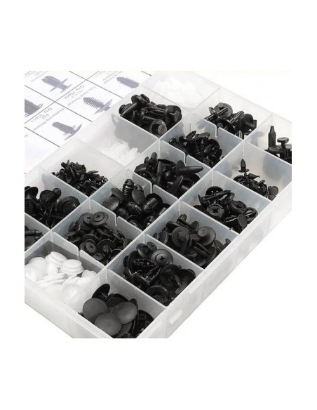 Set cleme de fixare cu 415 piese, clipsuri auto cu instrumente