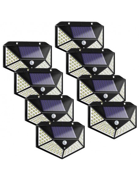 Set 20 x Lampa 100 LED cu panou solar, senzor de miscare