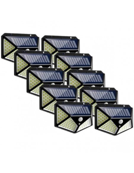 Set 20 x Lampa 100 LED cu panou solar, senzor de miscare