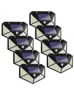Set 20 x Lampa 100 LED cu panou solar, senzor de miscare