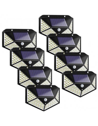 Set 20 x Lampa 100 LED cu panou solar, senzor de miscare