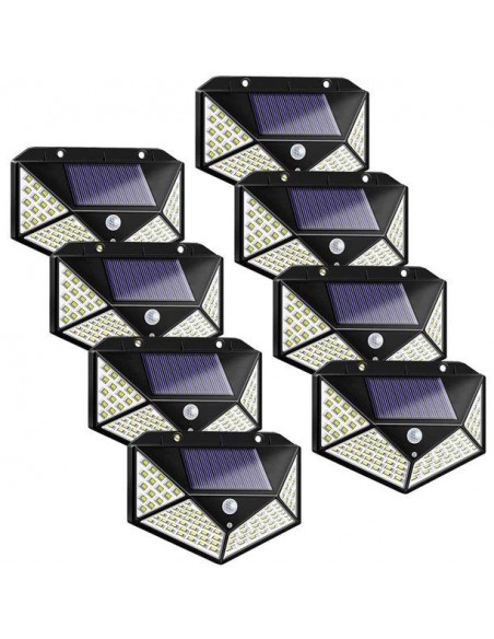 Set 20 x Lampa 100 LED cu panou solar, senzor de miscare