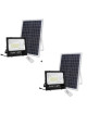 Set 2 x Proiector cu panou solar Jortan 50w, 6500k