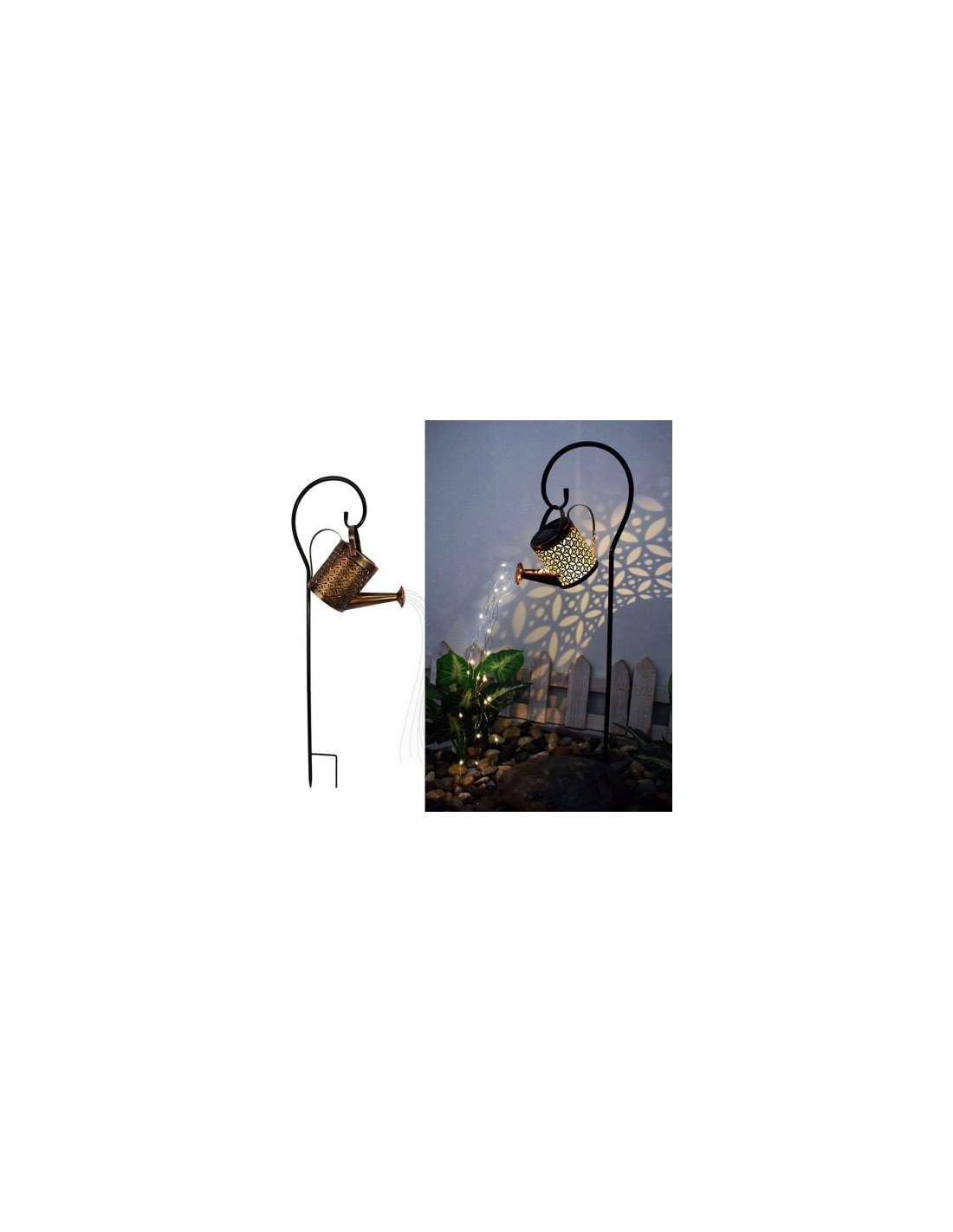 Set 2 x Stropitoare solara cu lumini pentru gradina Set 2 x Stropitoare solara cu lumini pentru gradina