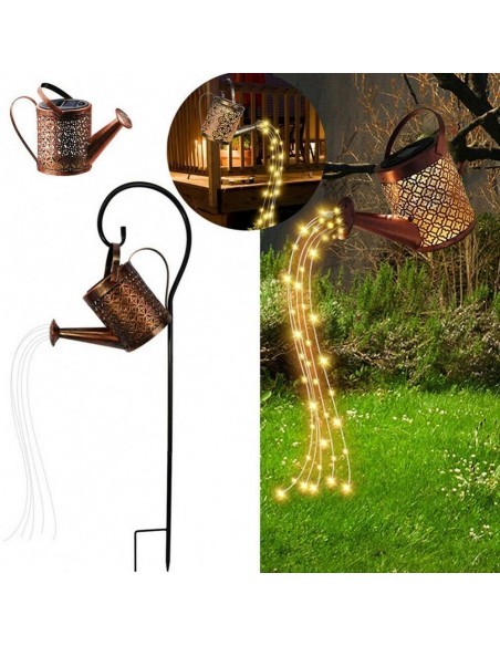 Set 2 x Stropitoare solara cu lumini pentru gradina Set 2 x Stropitoare solara cu lumini pentru gradina