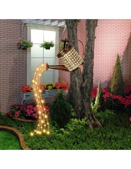 Set 2 x Stropitoare solara cu lumini pentru gradina Set 2 x Stropitoare solara cu lumini pentru gradina