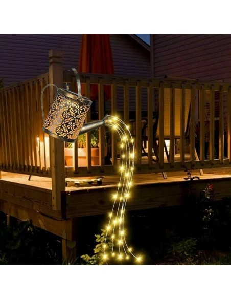 Set 2 x Stropitoare solara cu lumini pentru gradina Set 2 x Stropitoare solara cu lumini pentru gradina