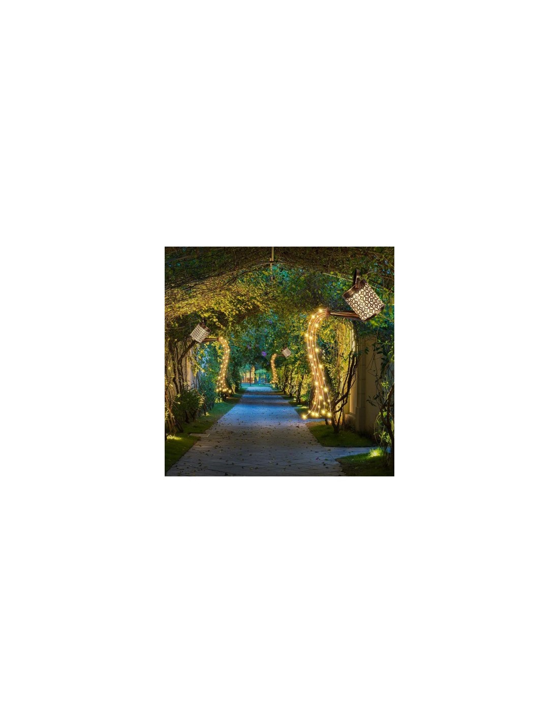 Set 2 x Stropitoare solara cu lumini pentru gradina Set 2 x Stropitoare solara cu lumini pentru gradina
