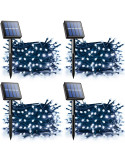 Set 4 x Instalatie solara 100 LED