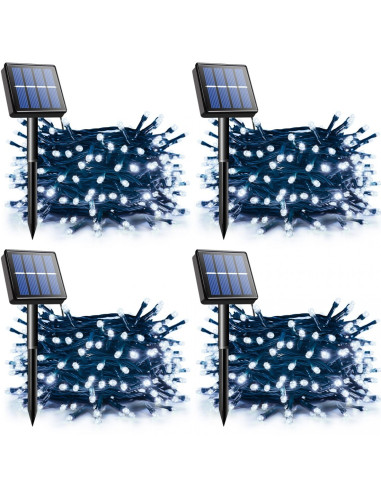 Set 4 x Instalatie solara 100 LED