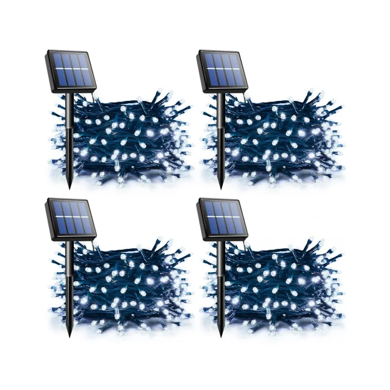 Set 4 x Instalatie solara 100 LED