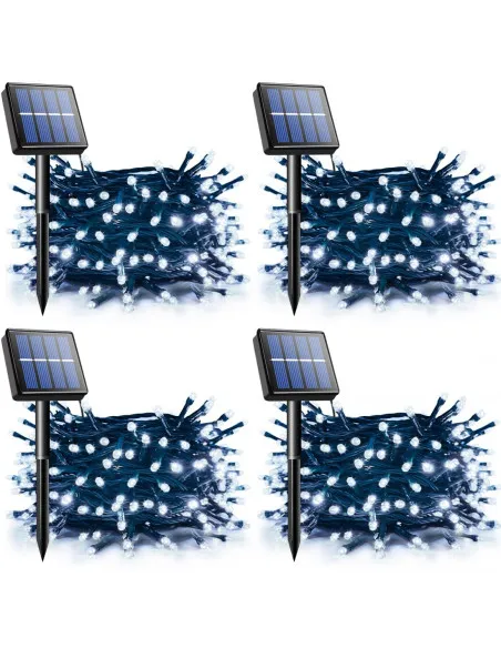 Set 4 x Instalatie solara 100 LED