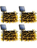 Set 4 x Instalatie solara 100 LED