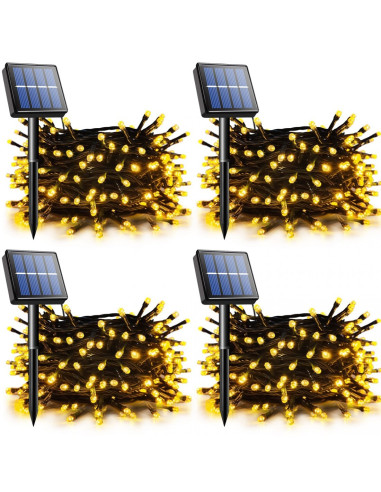 Set 4 x Instalatie solara 100 LED