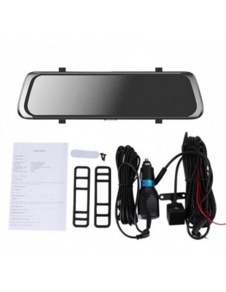 Oglinda auto cu camera fata spate 9.66 inch si cablu full