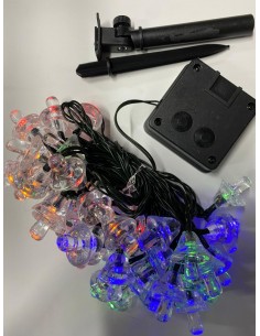 Set 2 x Instalatie solara ciupercute mari 50 led multicolor 2