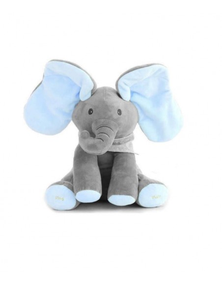 Elefant interactiv Peek-a-Boo din pluș ce vorbeste, canta si