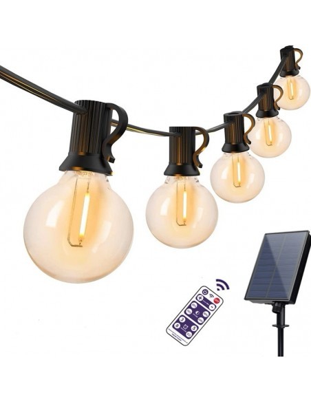 Ghirlanda luminoasa de Craciun, Exterior IP44, cu panou, 4.5 m