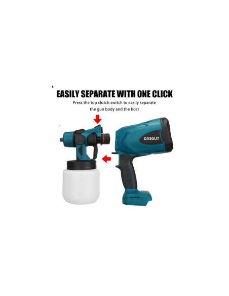 Pistol de vopsea cu 2 acumulatori SprayGun, incarcator