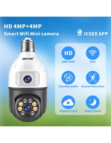 Camera dubla de supraveghere in bec, Wi-Fi Jortan, JTZ-9696