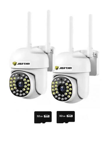 Set 2 x Camera de supraveghere wifi JT-8161QJ + card 32 GB