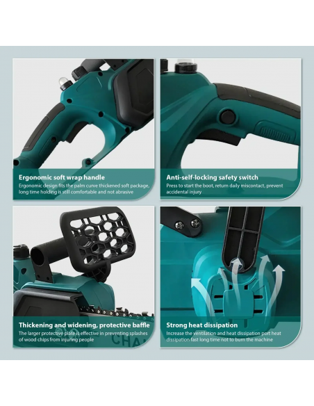 Drujba electrica Dusgat, 1200W, cu lama de 48 cm (16 inch) si 2