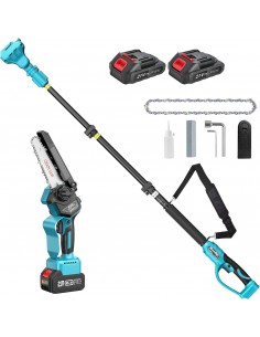 Set Foarfeca de Gradina și Mini Drujba 6 inch, 48V, 2