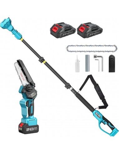 Set Foarfeca de Gradina și Mini Drujba 6 inch, 48V, 2