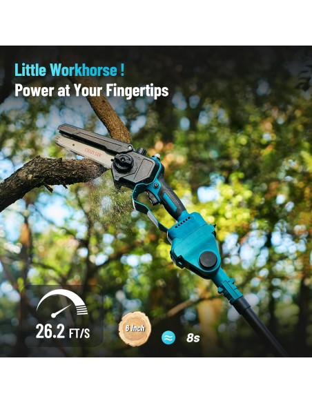 Set Foarfeca de Gradina și Mini Drujba 6 inch, 48V, 2