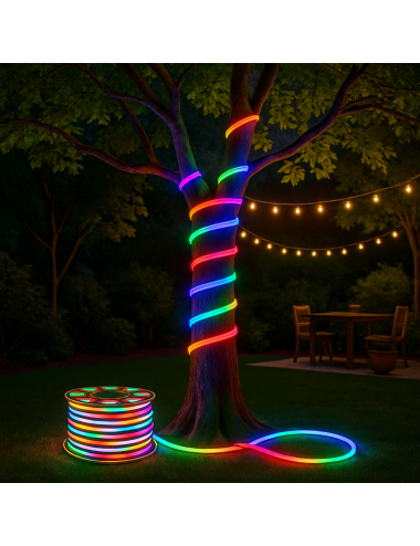 Furtun LED Neon Flex, Tip Banda,100m – Alb Rece / Alb Cald /