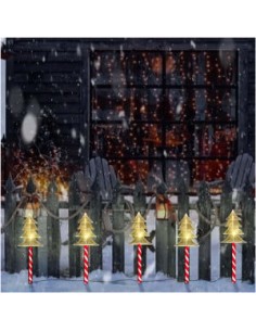 Set 5 x Acadele bradut de exterior cu incarcare solara 2