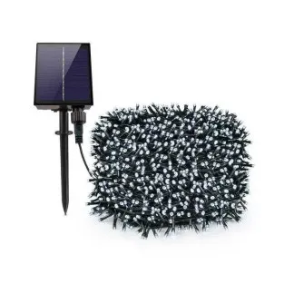 Instalatie 1000 LED cu panou solar mare, 100 M, pentru