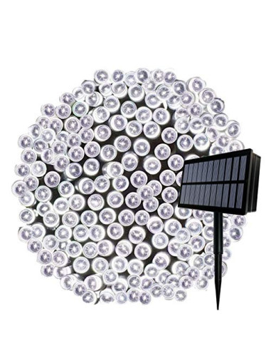 Instalatie 1000 LED cu panou solar mare, 100 M, pentru