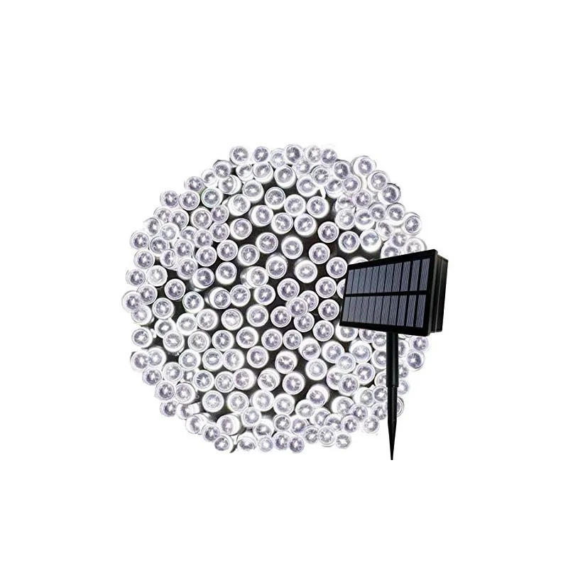 Instalatie 1000 LED cu panou solar mare, 100 M, pentru