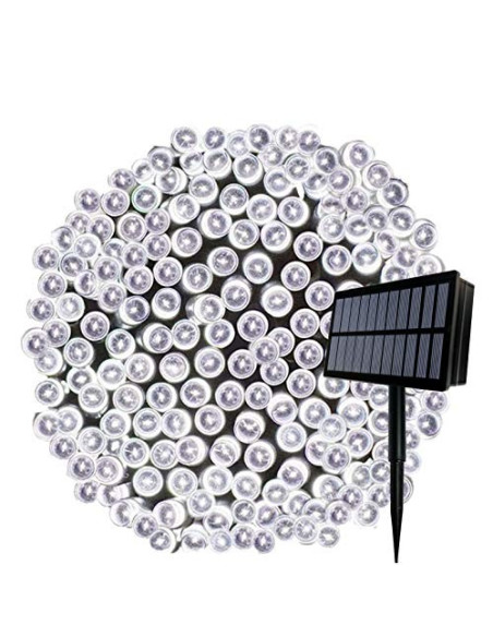 Instalatie 1000 LED cu panou solar mare, 100 M, pentru