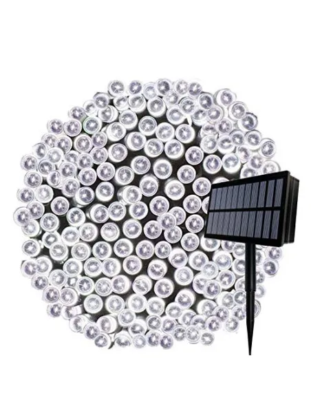 Instalatie 1000 LED cu panou solar mare, 100 M, pentru