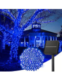 Instalatie 1000 LED cu panou solar mare, 100 M, pentru