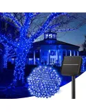 Instalatie 1000 LED cu panou solar mare, 100 M, pentru